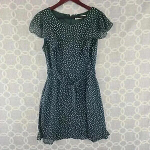 NWT Sm Wardrobe Ruffle Tied Waist Short Sleeve Chiffon Mini Dress M